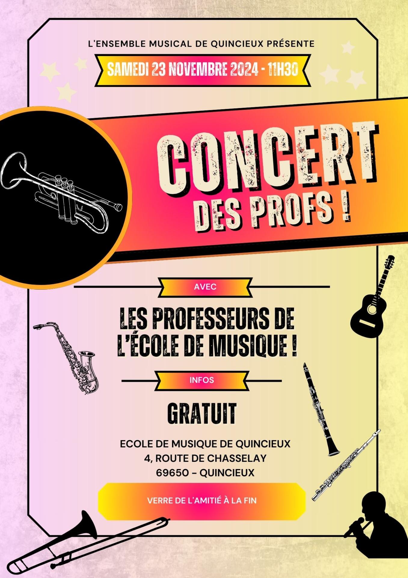 Concert des professeurs